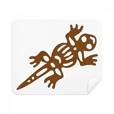 Imagem de Mexico Totems Gecko Lagarto Civilização Antiga Pano de Limpeza Limpador de Tela 2 Peças Tecido de Camurça