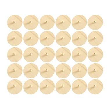 Imagem de Generic Topo giratório de madeira inacabado de 30 peças, brinquedos giroscópio infantil, brinquedo clássico equilíbrio giroscópio jardim de infância DIY arte