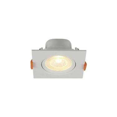 Imagem de Spot de Led Blumenau Slim Quadrado 8W Bivolt 3000K Luz Amarela