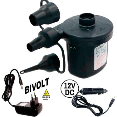 Imagem de Bomba de Ar Inflador Colchão Inflável Bivolt + 12V Lorben