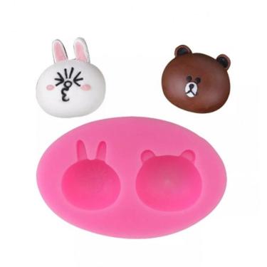 Imagem de Molde De Silicone Páscoa, Coelho, Urso