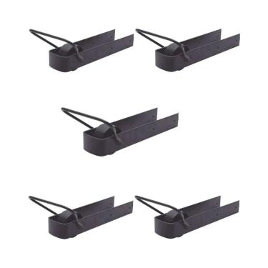 Imagem de Kit 5 Pares de Trinco Correr Porteira Com Rodinha 350x70mm