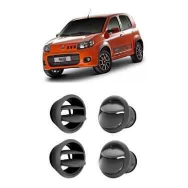 Imagem de 4 Difusor De Ar Central E Late. Uno Way Vivace 10/16 Grafite