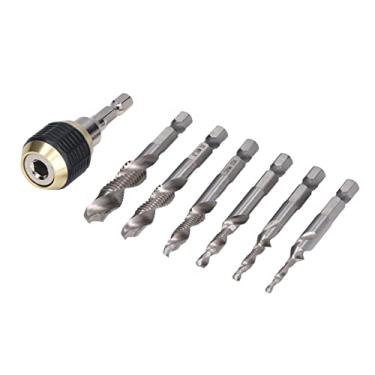 Imagem de Torneira de combinação espiral, torneiras hexagonais 7 pçs/conjunto melhor remoção de cavacos para madeira (#2)