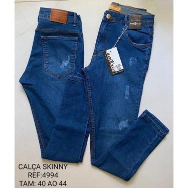 Imagem de Calca Skinny Jeans Azul Masculino - Juryk Jeans