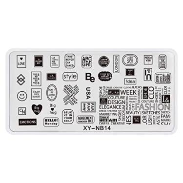 Imagem de Letra De Selo De Unha Impressão De Unhas De Unhas De Estampamento De Unhas Flores De Flores De Design Ferramento De Sembolo Para Manicure Salon Home Diy Halloween Natal