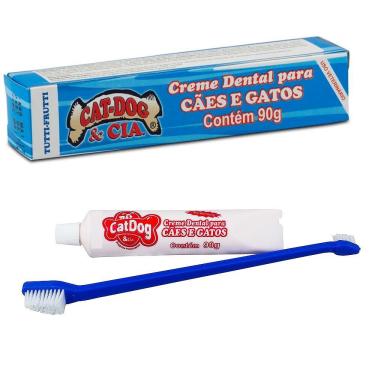 Imagem de Pasta De Dente Cães Gato Tutti Fruit com Escova Catdog Cia