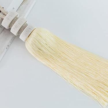 Imagem de Cortina de borla gravatas penduradas pires bola bola pendurada cortina bola pendurada corda amarrando acessórios de cortina suportes de cortina, bege, 4 peças