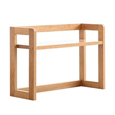 Imagem de KIZQYN Estante pequena estante de livros mesa de escritório prateleira pequena rack de armazenamento de estudante simples moderno prateleira de mesa de estudo em casa estante