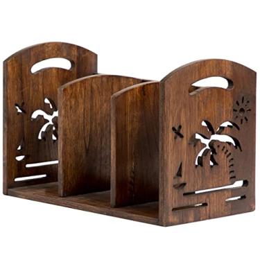 Imagem de KIZQYN Estante de livros para mesa organizador de mesa estante de mesa organizador de armazenamento de mesa prateleira de exibição para materiais de escritório estante (tamanho: 1)