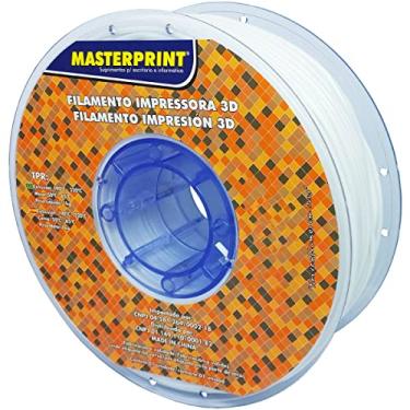 Imagem de Filamento 3D TPR (Borracha) Branco 2.85mm Rolo de 1Kg Masterprint Para Impressora 3D