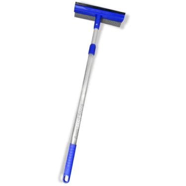 Imagem de Esfregao Rodo Cabo Retratil Limpa Vidros Carro Janela Casa Rodo magico Mop Flat Esfregão Mop