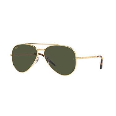 Imagem de Ray-Ban Óculos de sol aviador RB3625, Legend Gold/Green, 58 mm