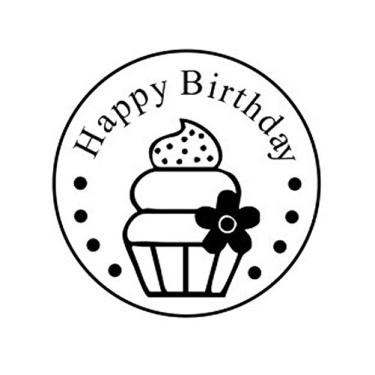 Imagem de Happy Birthday – Carimbo de professores em Cosco 2000 Plus Printer R30 carimbo redondo de autotintagem