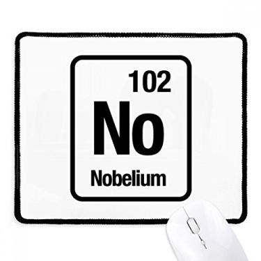 Imagem de Mousepad No Nobelium com elemento químico e borda costurada, tapete de borracha para jogos