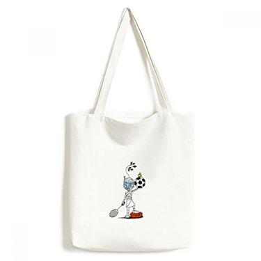 Imagem de Bolsa de lona esportiva Mummy Horus Soccor Balls sacola sacola de compras casual