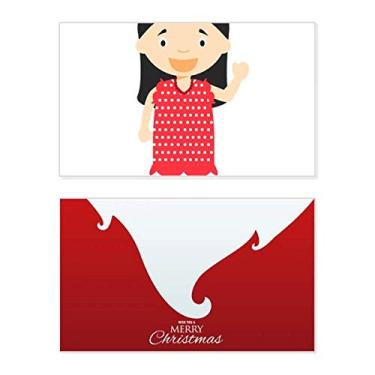 Imagem de Vestido vermelho de flor Espanha, desenho animado, feriado, comemorações, cartão de felicitações, mensagem de Natal