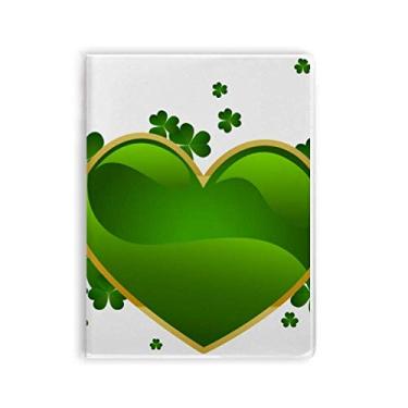 Imagem de Diário de capa macia Clover Heart Irlanda Dia de São Patrício