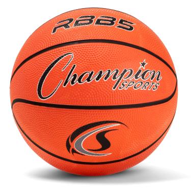 Imagem de Bola de basquete Champion Sports Rubber Mini, resistente, tamanho 3, laranja