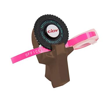 Imagem de Daseey Mini Criador de etiquetas manual portátil DIY Impressora de etiquetas de gravação em 3D Máquina de escrever com plástico PVC 9mm Fitas de etiquetas Máquina de rotulação