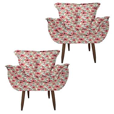 Imagem de Kit 2 Poltrona Decorativa Perola Quarto, Sala, Recepção, Área Gourmet