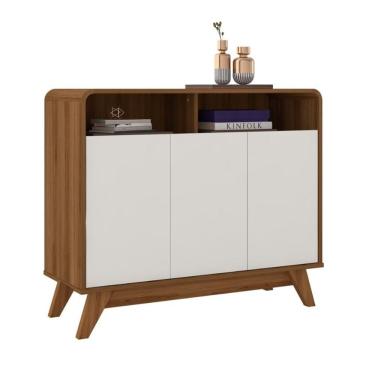 Imagem de Buffet Aparador Eccos 3 Portas Nature/Off White – Fabri Móveis