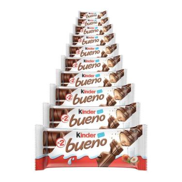 Imagem de Chocolate, 10 Pacotes De 43G Kinder Bueno