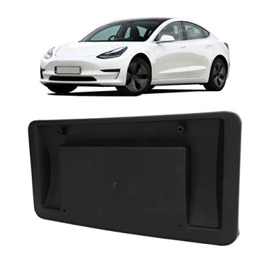 Imagem de Suporte de Placa de Licença de Pára-choque Dianteiro, 1096829 00 G Kit de Montagem de Placa de Licença Dianteira, Moldura de Etiqueta de Carro para Tesla Model 3 2017-2023