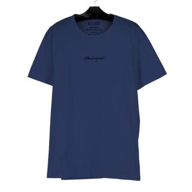 Imagem de Camiseta Ellus Cotton Fine Tropical Classic Azul-Masculino