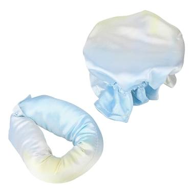Imagem de Kit de Estilo de Coque Sem Calor, Tie Dye Leve Sem Aquecimento para Coque para Casa (Azul)