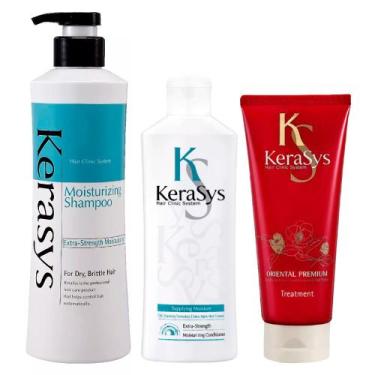 Imagem de Kerasys Moisturizing Kit - Shampoo + Condicionador + Tratamento