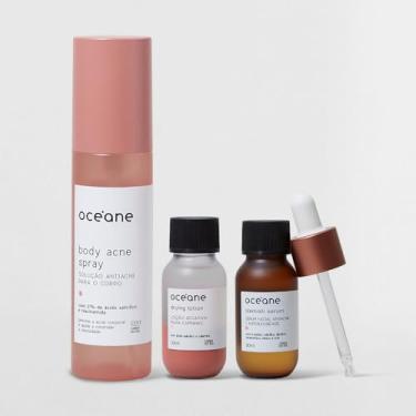 Imagem de Kit Antiacne Corporal e Facial - Sérum Antiacne + Loção Secativa de Espinhas + Solução Antiacne Para o Corpo (3 Produtos)