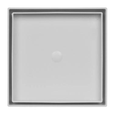 Imagem de Ralo Oculto Quadrado Universal De 10X10Cm Branco Astra