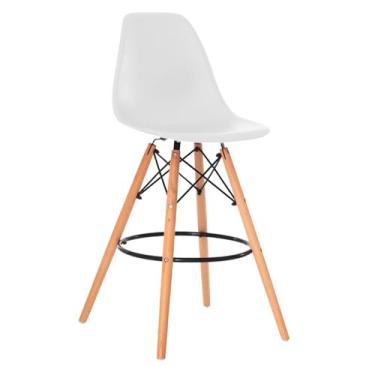 Imagem de Banqueta Alta Charles Eames Eiffel 133BPP Cor:Branco;Quantidade:1