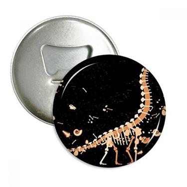 Imagem de Ímã de geladeira com ossos enormes, abridor de garrafa redondo, pinos de ímã, broche, presente de 3 peças