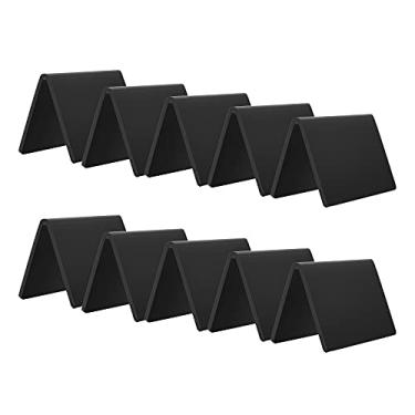 Imagem de AITEE Mini placas de lousa de mesa - pacote com 10 mini quadros-negros de acrílico para alimentos, casamentos, festas de aniversário, buffet, padaria