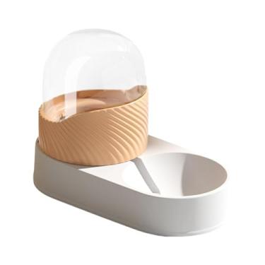 Imagem de ＫＬＫＣＭＳ Bebedouro automático para animais de estimação, dispensador de água por gravidade, alimentador de água de grande capacidade para gatos e cães pequenos, Laranja