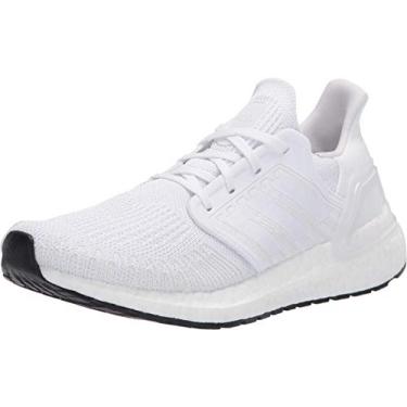 Imagem de adidas Tênis de corrida feminino Ultraboost 20, Branco/Preto, 5