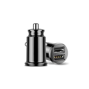 Imagem de Mini adaptador de carregador rápido USB duplo para carro à prova de fogo carregador rápido USB acessórios automotivos