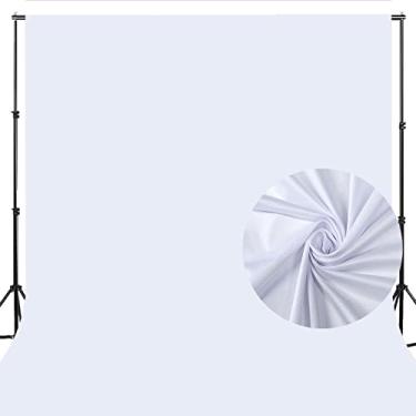 Imagem de Avezano Pano de fundo branco para fotografia, fundo virtual Chromakey para cenários fotográficos de tela verde de alta densidade (verde, 3 x 3 m)