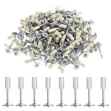 Imagem de Pregos para pistola de pregos de aço manual, 200 peças ferramenta de fixação de parede de pregos redondos, para dutos de cabos de teto de concreto, ferramenta de reparo de dispositivo de ranhura fixa para casa DIY acessórios de pistola de unha