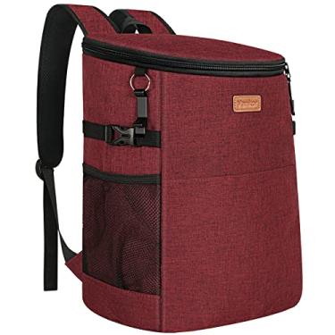 Imagem de Mochila térmica para acampamento, 30 latas, com isolamento térmico, à prova de vazamento, à prova de vazamento, à prova d'água, almoço, piquenique, praia, viagem, trabalho, viagem, bebida, cerveja