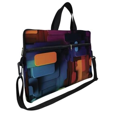 Imagem de Case Capa Maleta Premium Para Notebook Laptop de 17 e 17,3 com Alça de Mão Alça de Ombro e Zíper Lateral - Colorido
