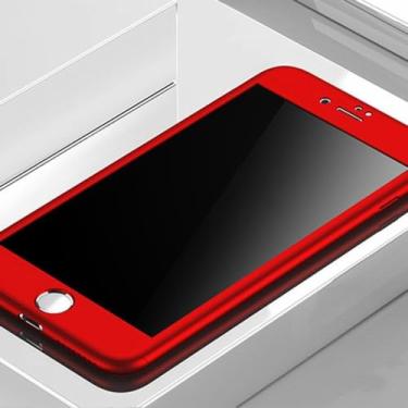 Imagem de Capa de telefone 360 completa para iPhone 7 8 6 6s Plus SE 2020 Capa protetora para iPhone 11 Pro XS MAX XR 5 5s 7 Capa com vidro, vermelho, para iphone XS Max