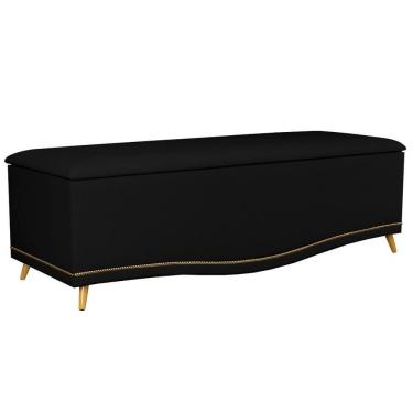Imagem de Calçadeira Baú Queen 160cm Imperial J02 Corano Preto