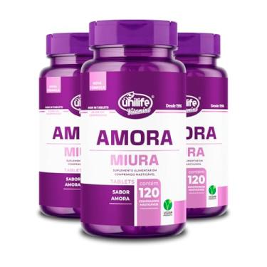 Imagem de Kit 3 Amora Miura Unilife 120 Comprimidos