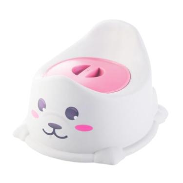 Imagem de Esquirla Penico para bebê, mictório para viagem, fácil de limpar, portátil, adorável para 1-6 anos de idade, com tampa, assento para penico, animal, cinza