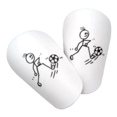 Imagem de kowaku 1 par mini caneleiras de futebol, caneleiras protetoras de equipamento de futebol, equipamento compacto, caneleiras de treinamento de futebol para, XS