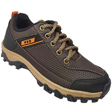 Imagem de Tênis Infantil Gibizinho Adventure Tratorado Café Escolar Tamanho:33;Gênero:Meninos;Cor:Marrom