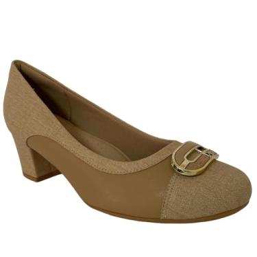 Imagem de Sapato Salto Médio Piccadilly Feminino Nude